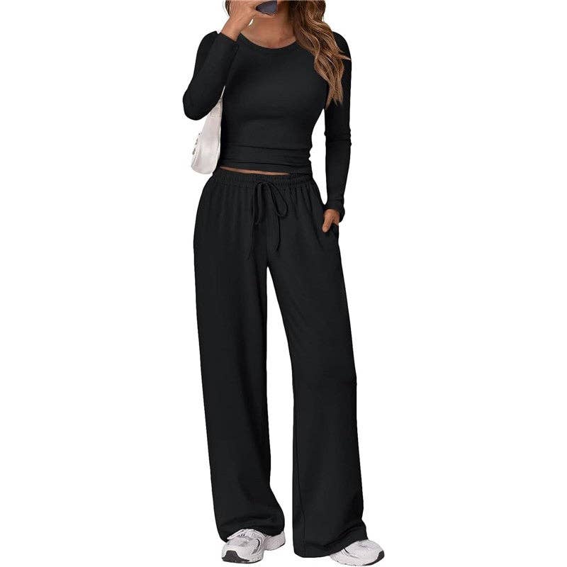 Casual Sportswear Yoga Set Long Sleeve