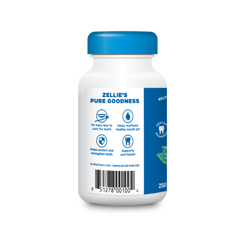 Zellie's Xylitol Dental Mints - Cool Mint 250ct Jar