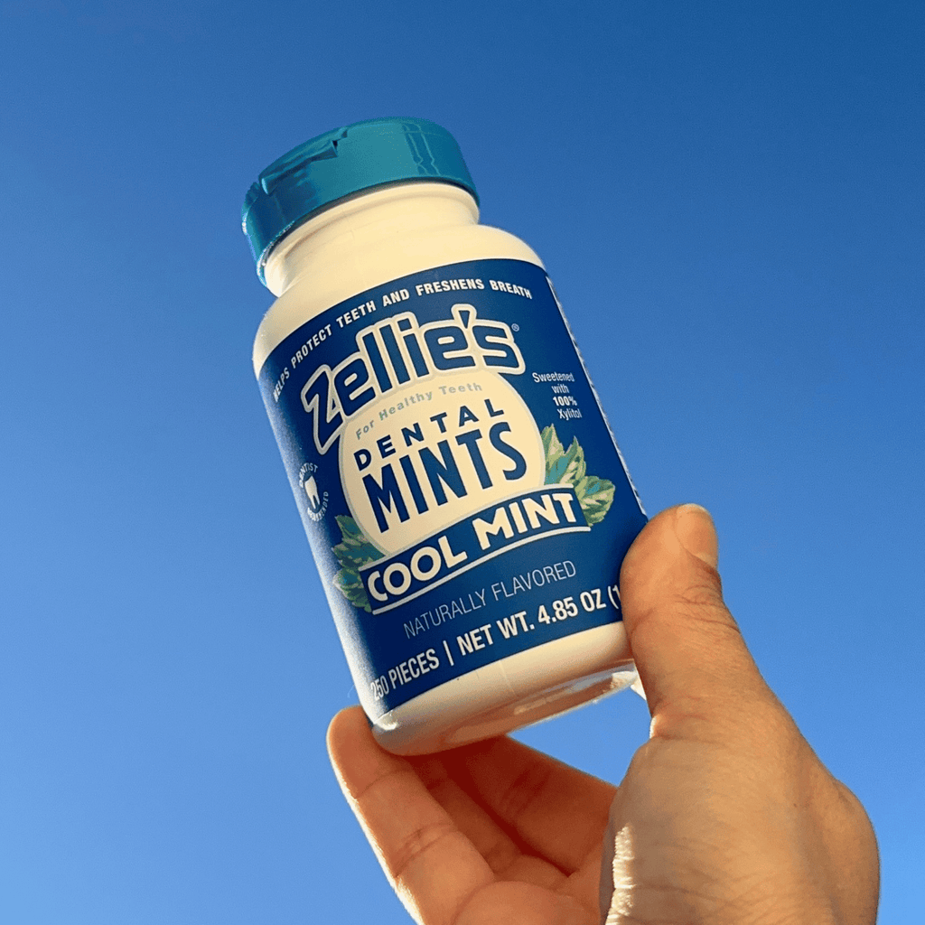 Zellie's Xylitol Dental Mints - Cool Mint 250ct Jar