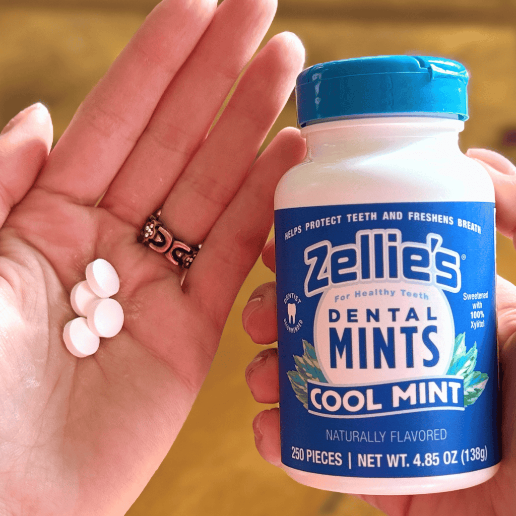 Zellie's Xylitol Dental Mints - Cool Mint 250ct Jar