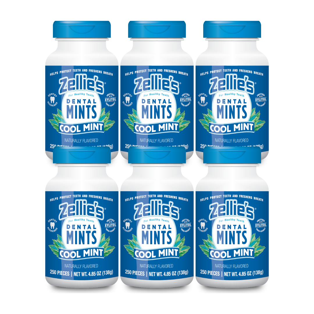 Zellie's Xylitol Dental Mints - Cool Mint 250ct Jar