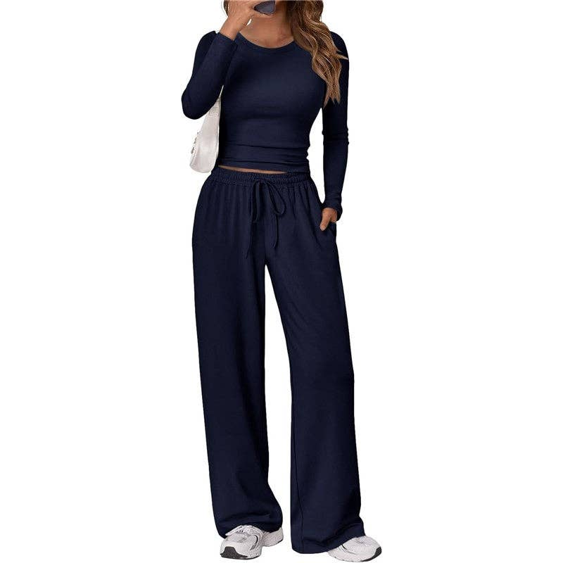 Casual Sportswear Yoga Set Long Sleeve
