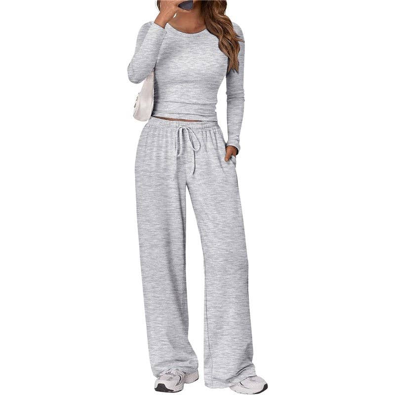 Casual Sportswear Yoga Set Long Sleeve